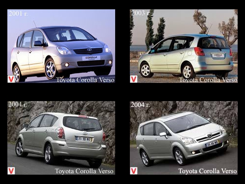 Toyota Corolla Verso - car review, history of specifications